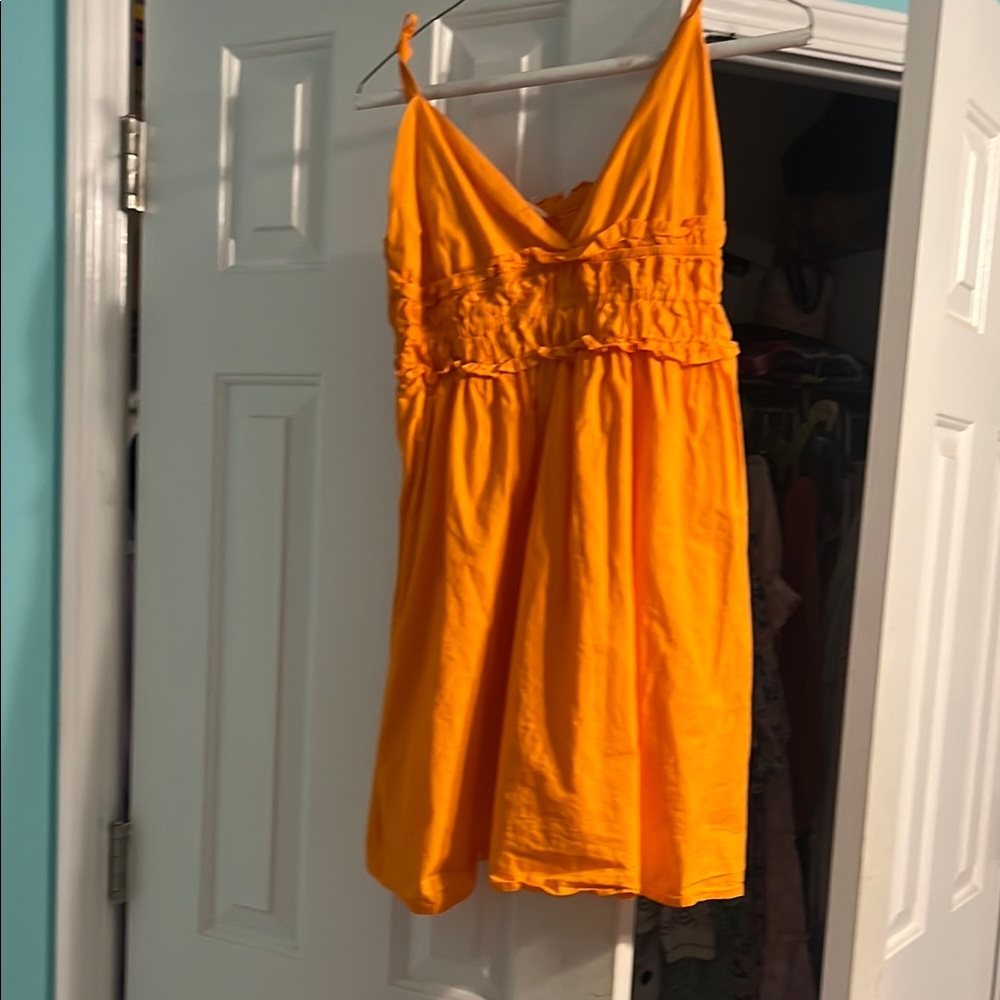 Chic Orange Mini Dress